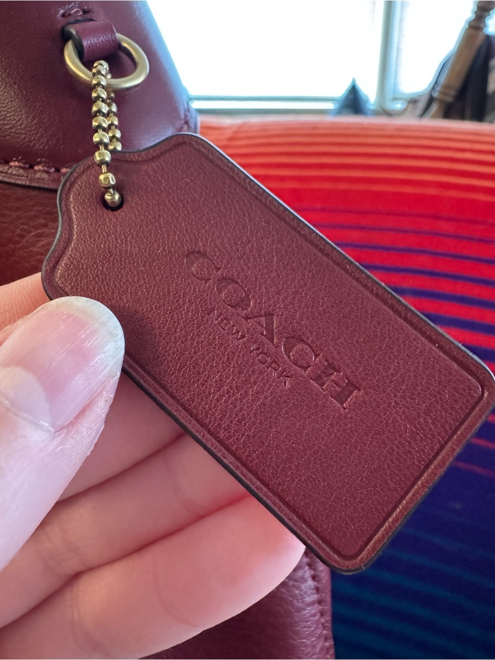 Coach Brooklyn 39 in Dark Ruby - Picture 7 of 10